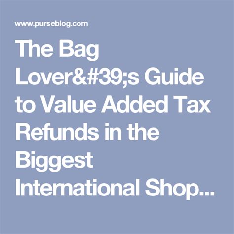 The Bag Lover’s Guide to Value Added 